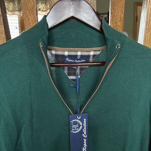 Report Collection mens Pullover Sweater Large New With Tags 1/4 Zip Neck